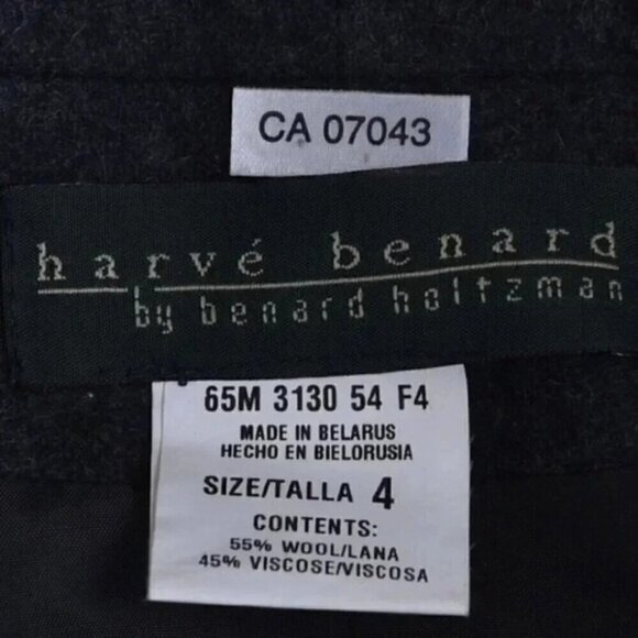 Harve Benard Wool Blend Jacket Blazer Gray Size 4 - Picture 6 of 9